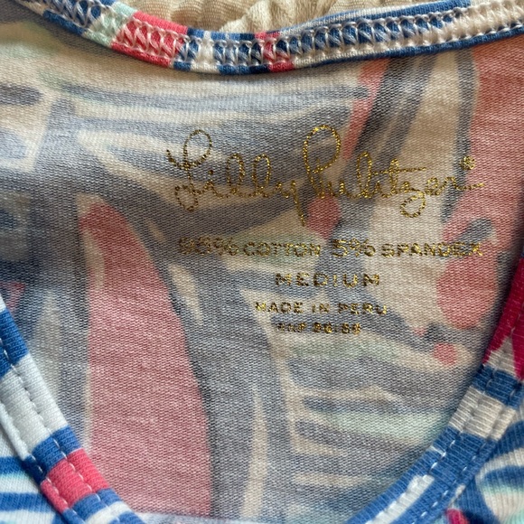 Lilly Pulitzer Tank Top size medium sailboat print - Picture 2 of 3